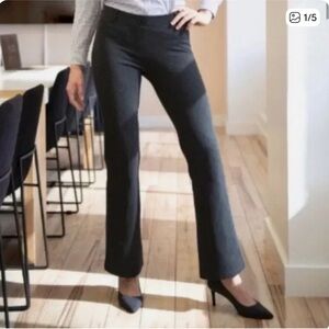 Betabrand Charcoal Gray Dress Pant Yoga Pants